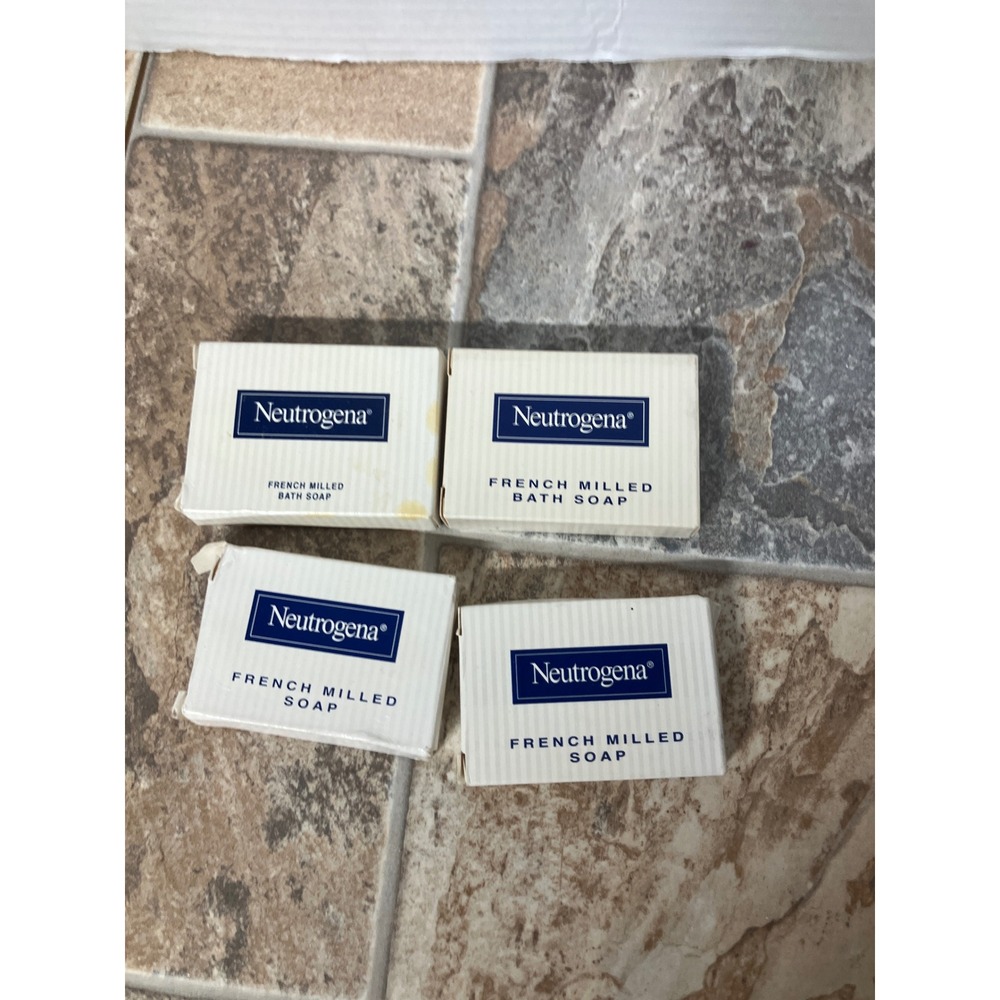 Neutrogena French Milled Bath Soap 4 Bars‎ Travel Size Hilton Garden